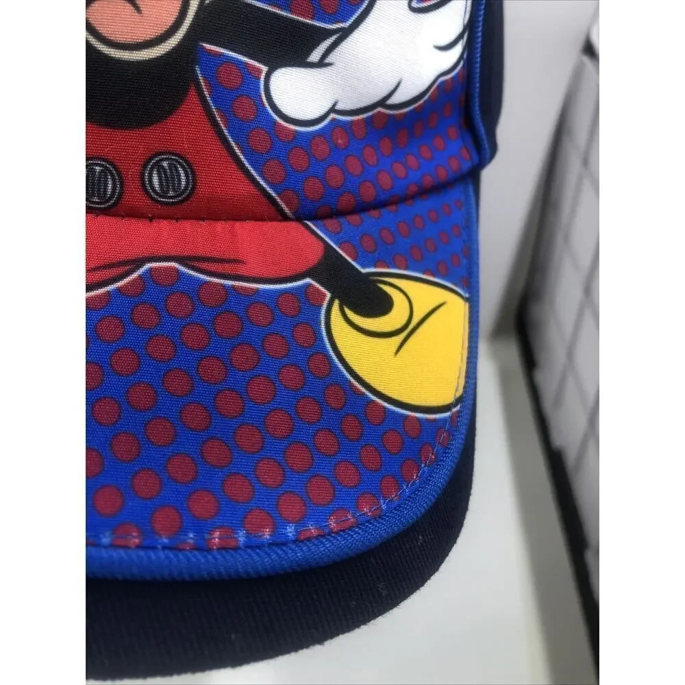 Disney Kids Mickey Mouse Snap Back Hat Baseball Cap Blue Adjustable Youth Child